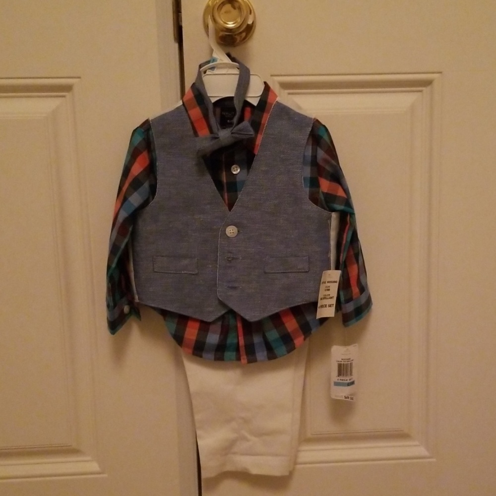 4 piece 6/9 month Nautica church suit